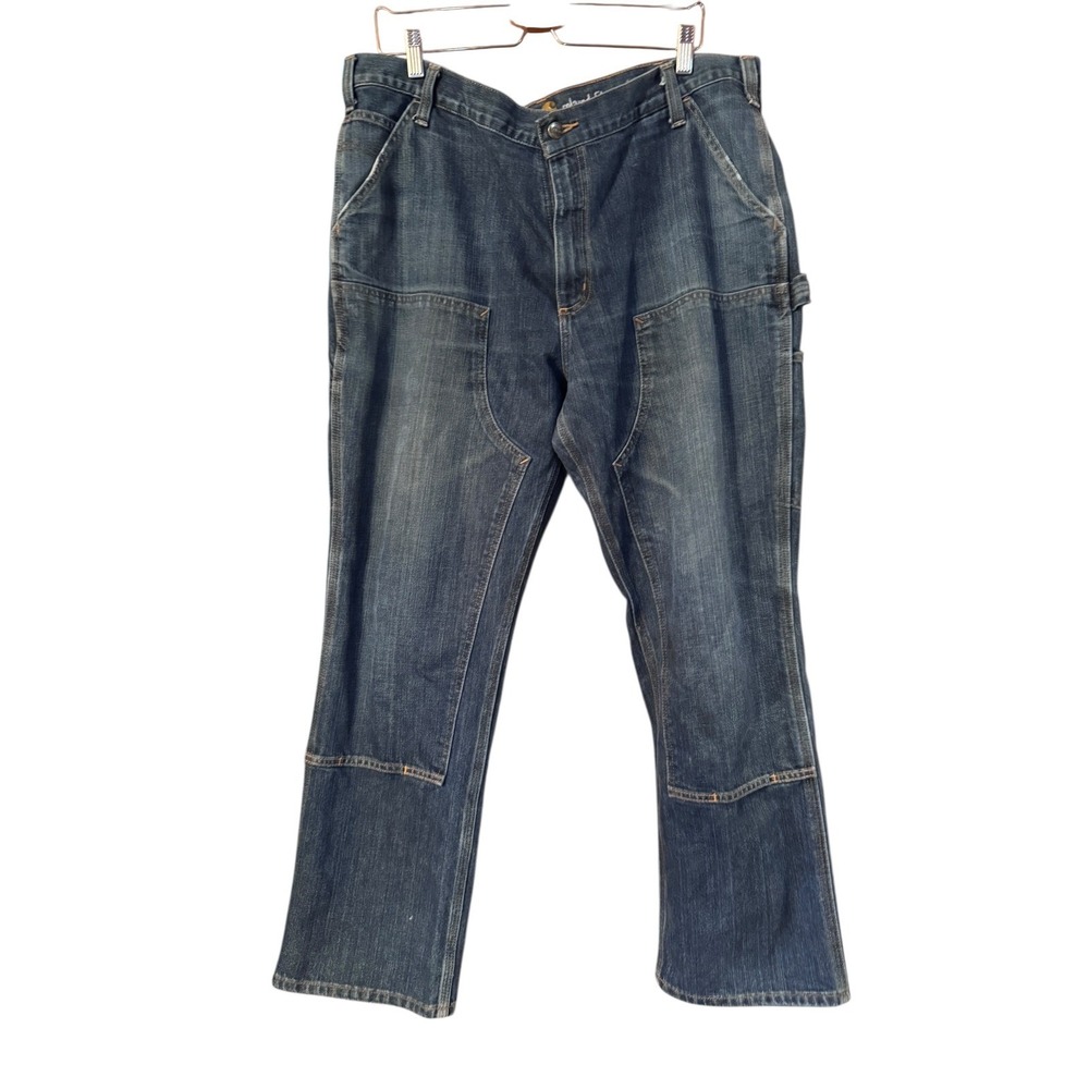 Carhartt Double Front Logger Jeans 37x31 ‎ Dungaree Carpenter Workwear Gorpcore